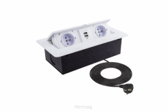 Kombi Box z USB gniazdo meblowe