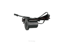 Ładowarka 12VDC, 2xUSB wpuszczana do płyty meblowej