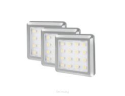 3-pkt zestaw opraw LED Square