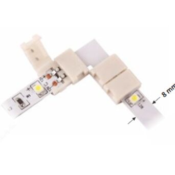 Złączka kątowa do taśmy LED 8mm