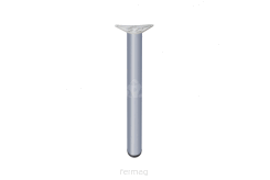 Noga meblowa Fi60x710 Aluminium