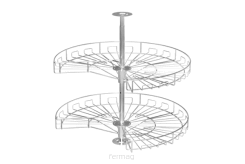 Kosz obrotowy 3/4 Fi 690 W-4169