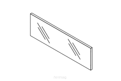 Szklany element dekoracyjny ZE4H464G wysoki