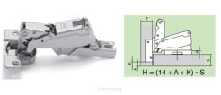 Zawias ZPP Slide-On MODUL 170