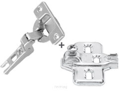 Zawias do drzwi bliźniaczych BLUM ZPB 91M2650 MODUL 100&deg z prowadnikiem
