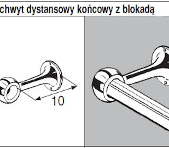 Uchwyt dystansowy końcowy AC571