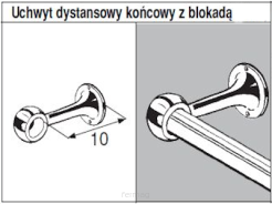 Uchwyt dystansowy końcowy AC571