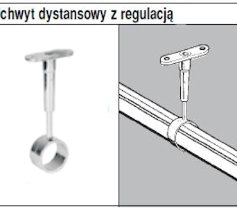 Uchwyt dystansowy z regulacją TR936