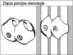 Złącze potrójne równoległe TR504
