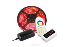 ZESTAW Taśma RGB 150 LED bez żelu, IP20 + sterownik, pilot, zasilacz