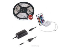 ZESTAW Taśma RGB 150 LED w żelu, IP45 + sterownik, pilot IR, zasilacz