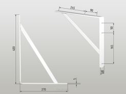 Kątownik Budowlany 400x270x5 wzmocniony