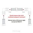 Złączka kątowa do taśmy LED RGB 10mm